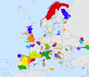 Di Il Qathar - Opera propria. Source:National and subnational borders: File:NUTS 3 regions EU-27.svgData: List of active separatist movements in Europe [1], CC BY-SA 3.0, Collegamento